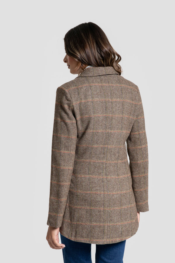 Chaqueta Tweed Señora  MARRON SKU 0.32443