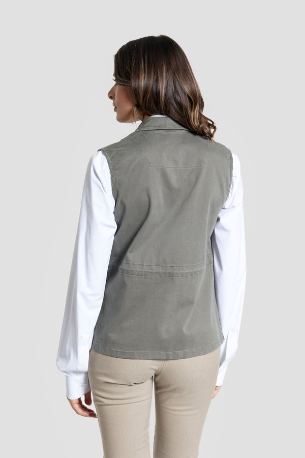 Chaleco Huelva Sra kaki SKU 0.32253