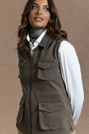 Chaleco Huelva Sra kaki SKU 0.32253