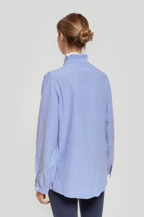 Blusa Volantes Celeste SKU 0.31132
