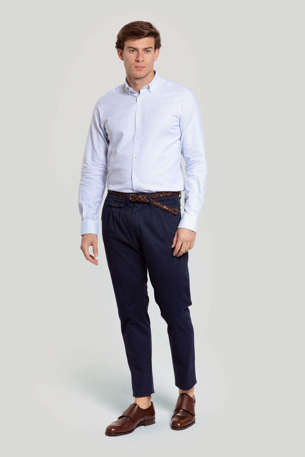 Camisa Oxfor Raya Celeste SKU 0.27264