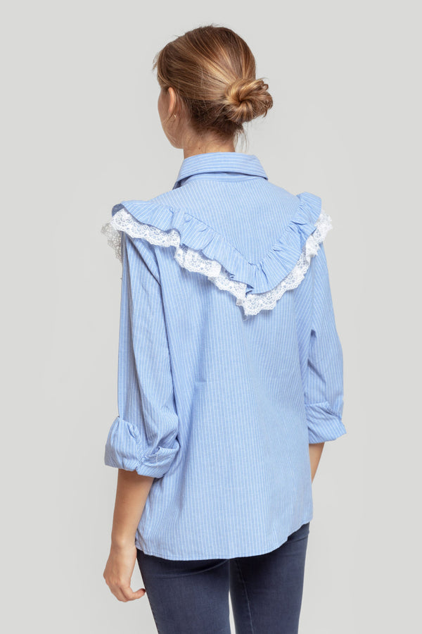 Blusa Celeste Rayas SKU 0.31124