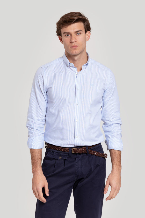 Camisa Oxfor Raya Celeste SKU 0.27264