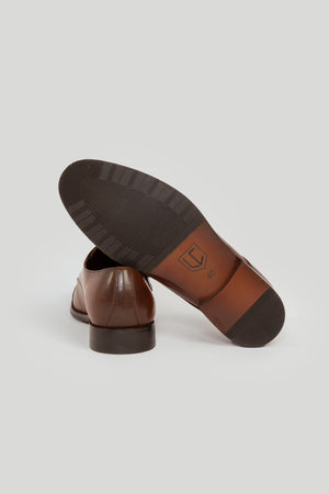 Sapato Monk Strap Couro Marrom Brilhante SKU 0,30823