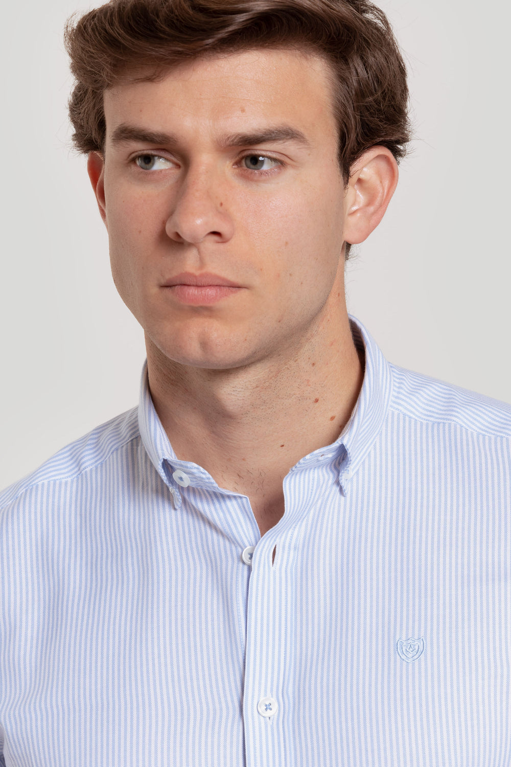 Camisa Oxfor Raya Celeste SKU 0.27264