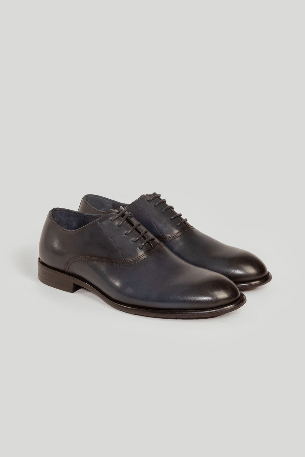 Sapato de couro azul marinho Fandilla SKU 0,30825