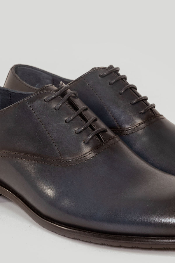 Sapato de couro azul marinho Fandilla SKU 0,30825