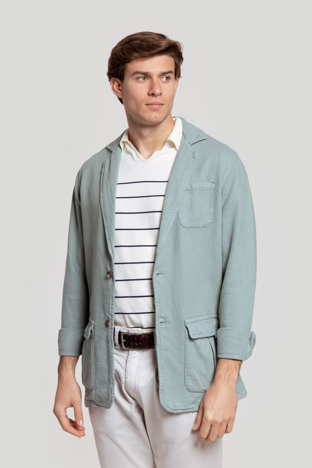 Americana Sport Algodon Lino Verde SKU 0.30293