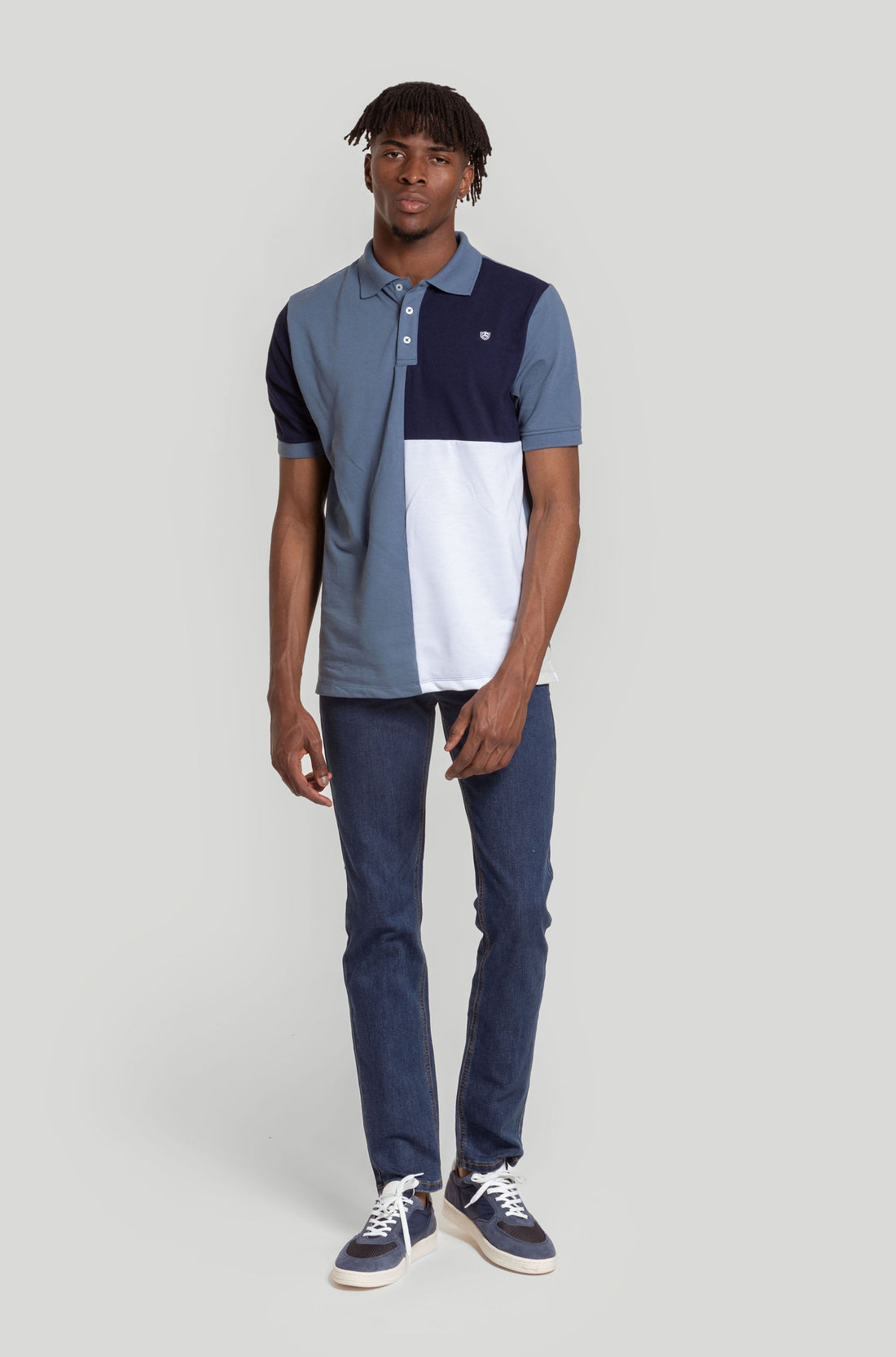 Polo xadrez azul marinho SKU 0,31154
