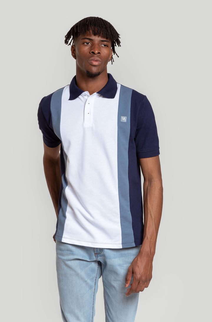 Polo listrado azul marinho SKU 0,31156