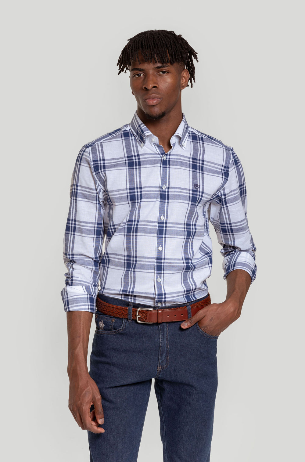 Camisa Cuadro Marino SKU 0.28019