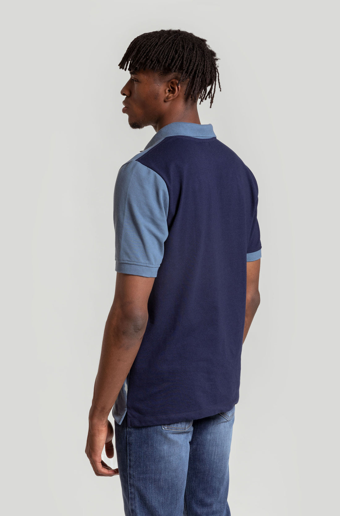 Polo listrado azul marinho SKU 0,31157