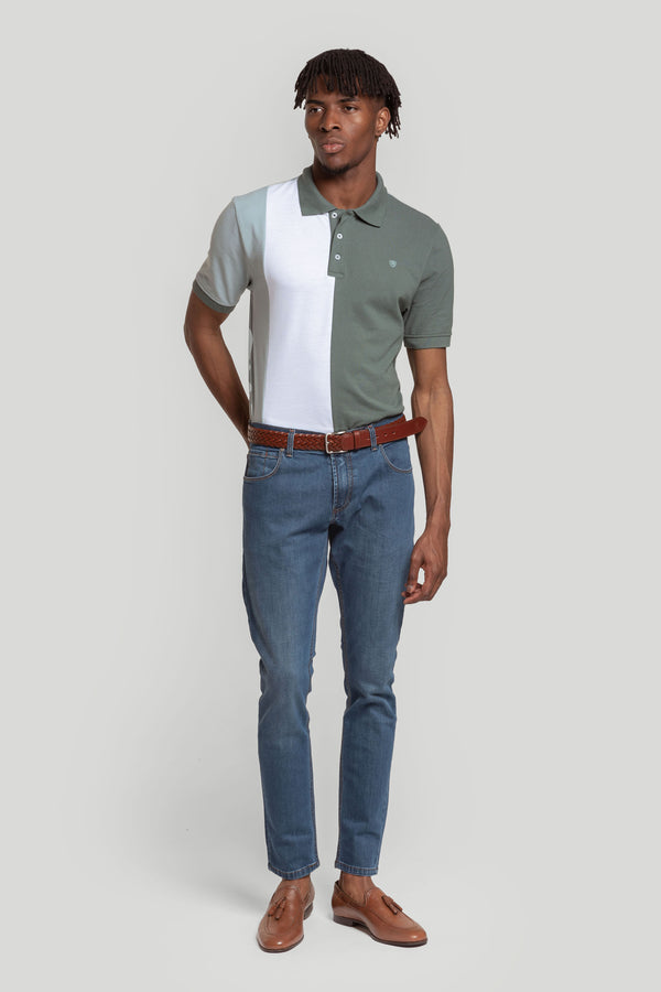 Calça jeans skinny com lavagem Stone Wash SKU 0,15292