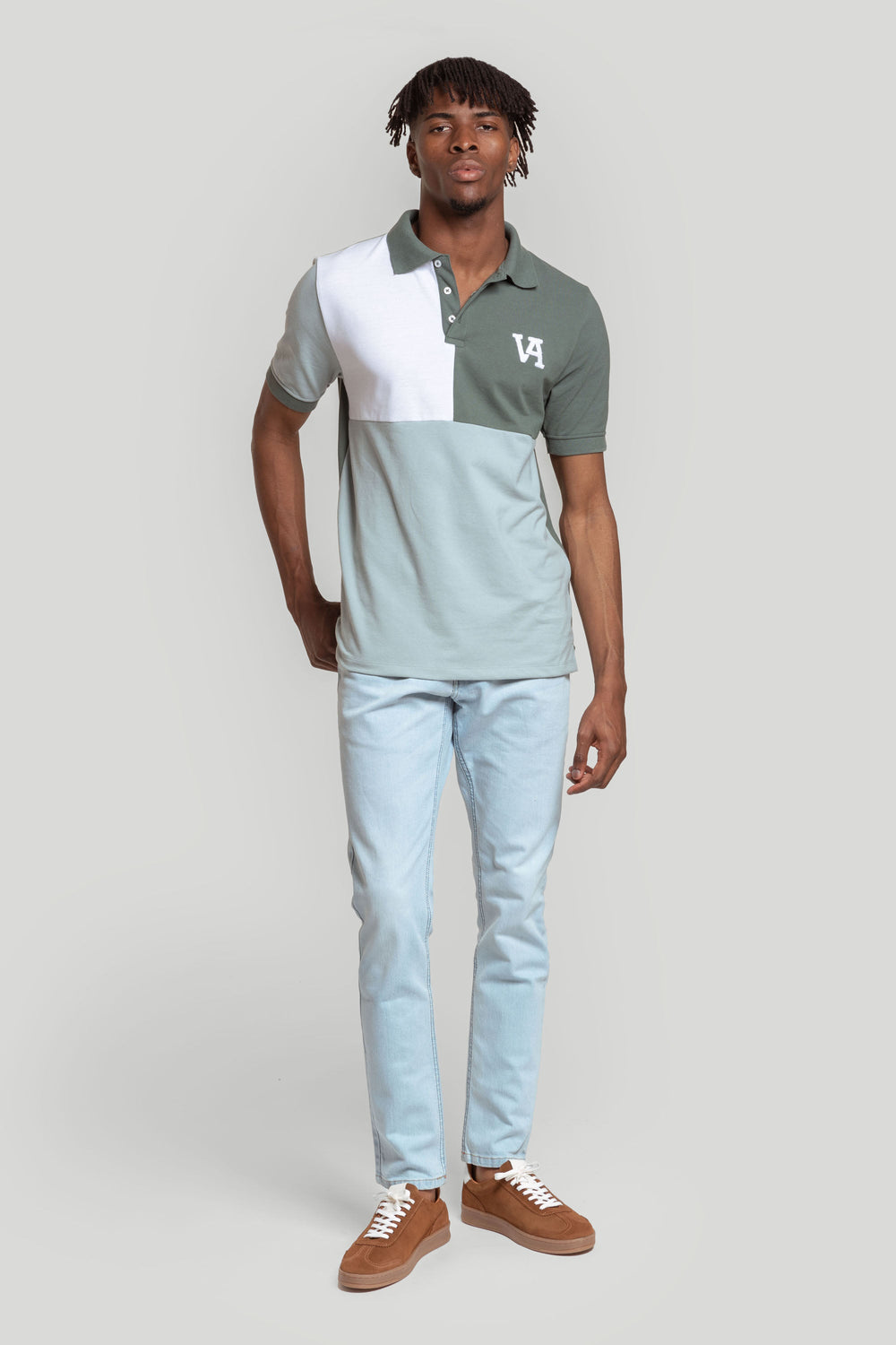Polo Bordado Va Kaki SKU 0.31158
