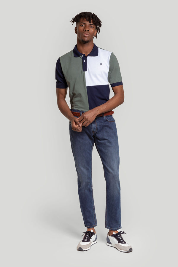 Polo Cuadro Escudo Kaki  SKU 0.31154