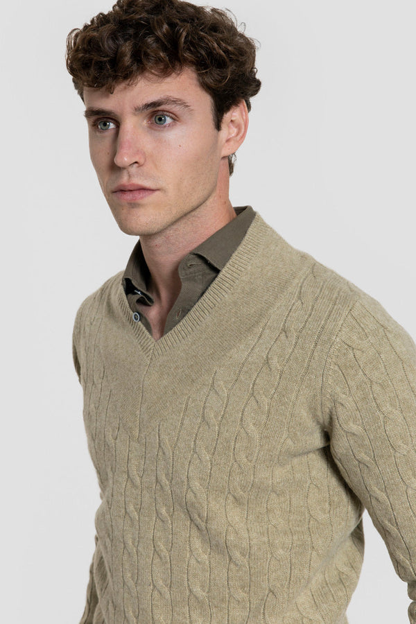 Jersey de Lana 100% con Cuello en V SKU 0.32672