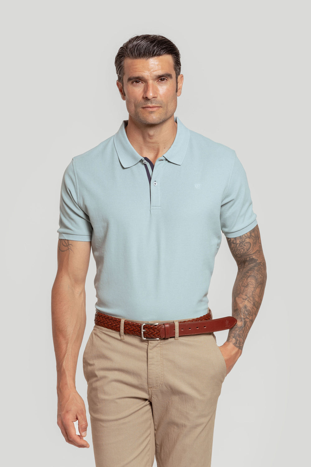 Polo Pique Verde Agua SKU 0.31139