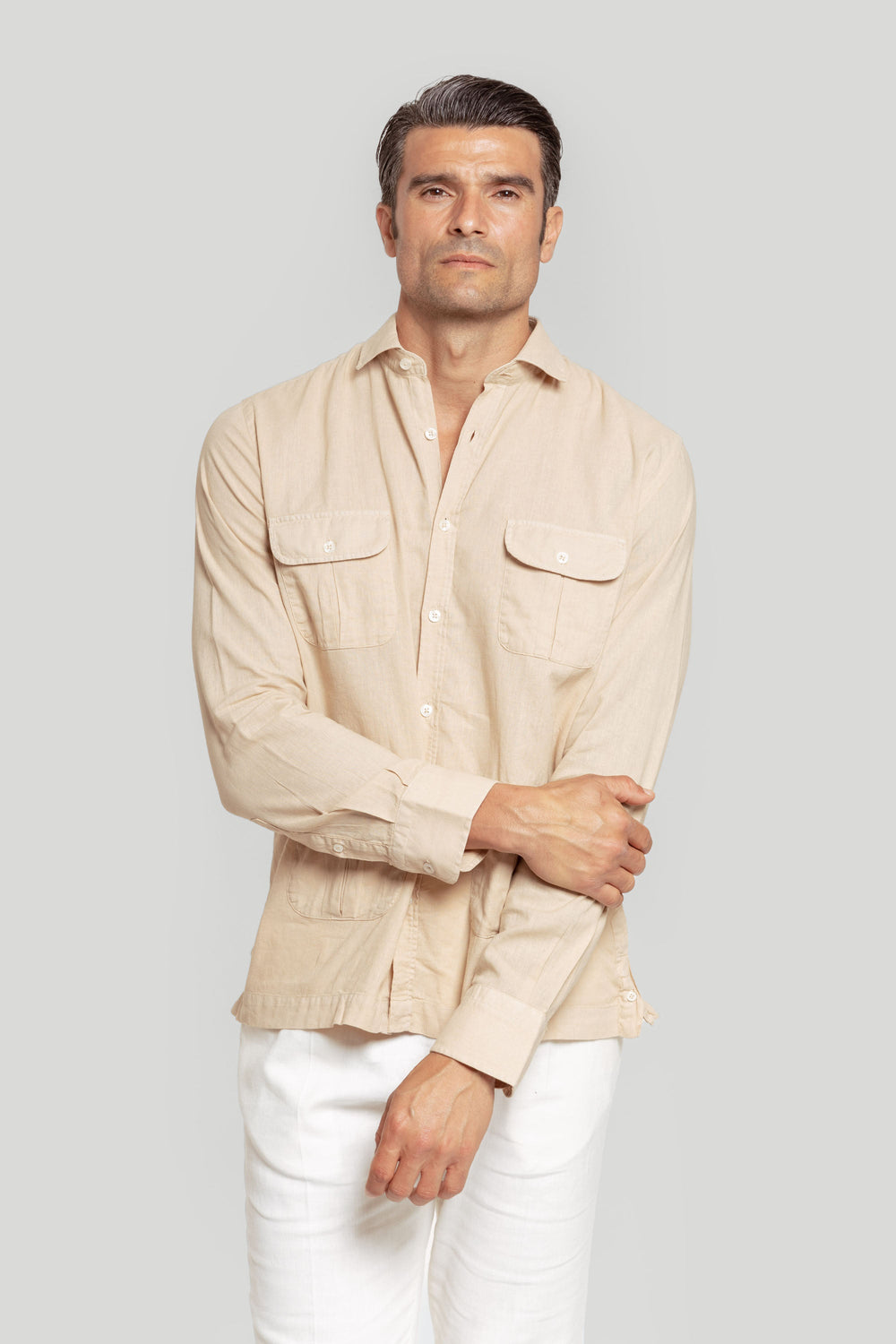 Camisa Cubana Camel  SKU 0.31456