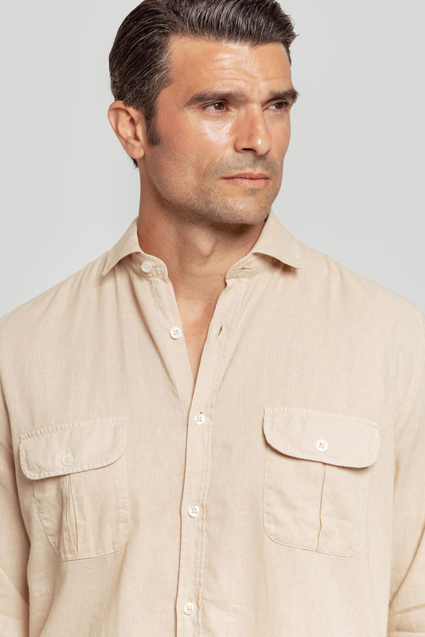 Camisa Cubana Camel  SKU 0.31456