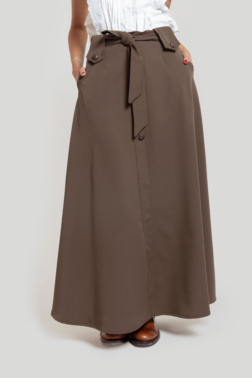Falda Romeria Kaki SKU 0.31148