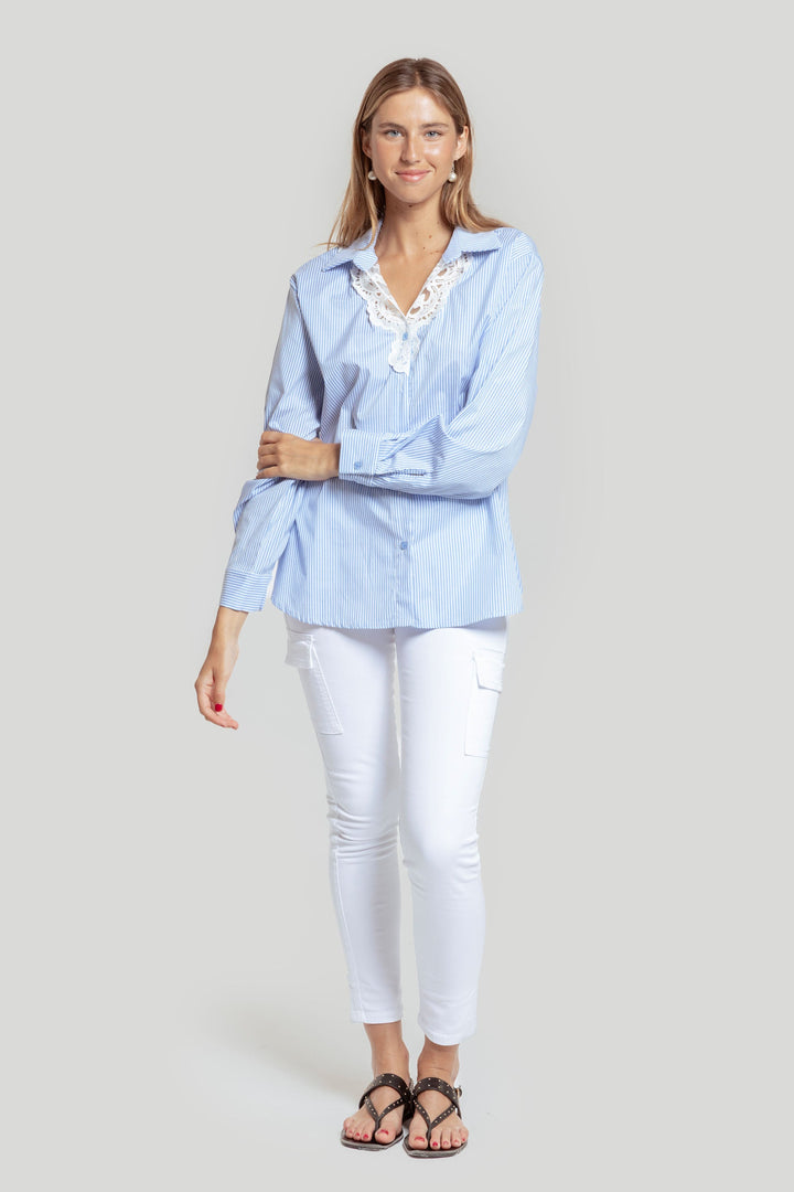 Camisa listrada bordada SKU 0,31487