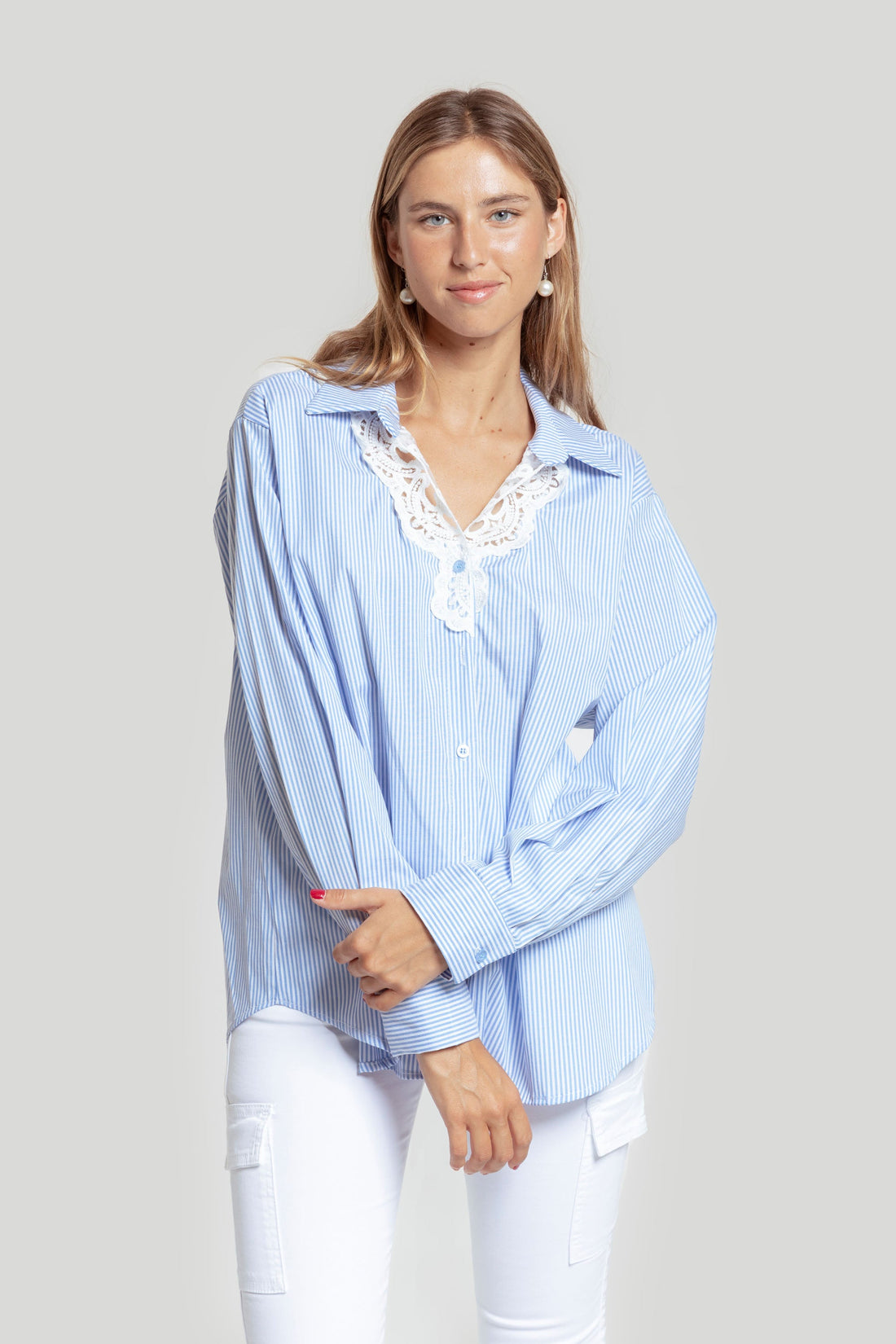 Camisa listrada bordada SKU 0,31487