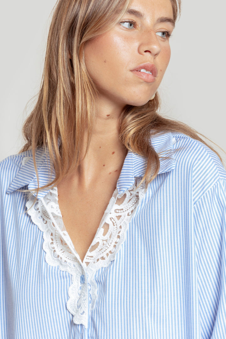 Camisa listrada bordada SKU 0,31487