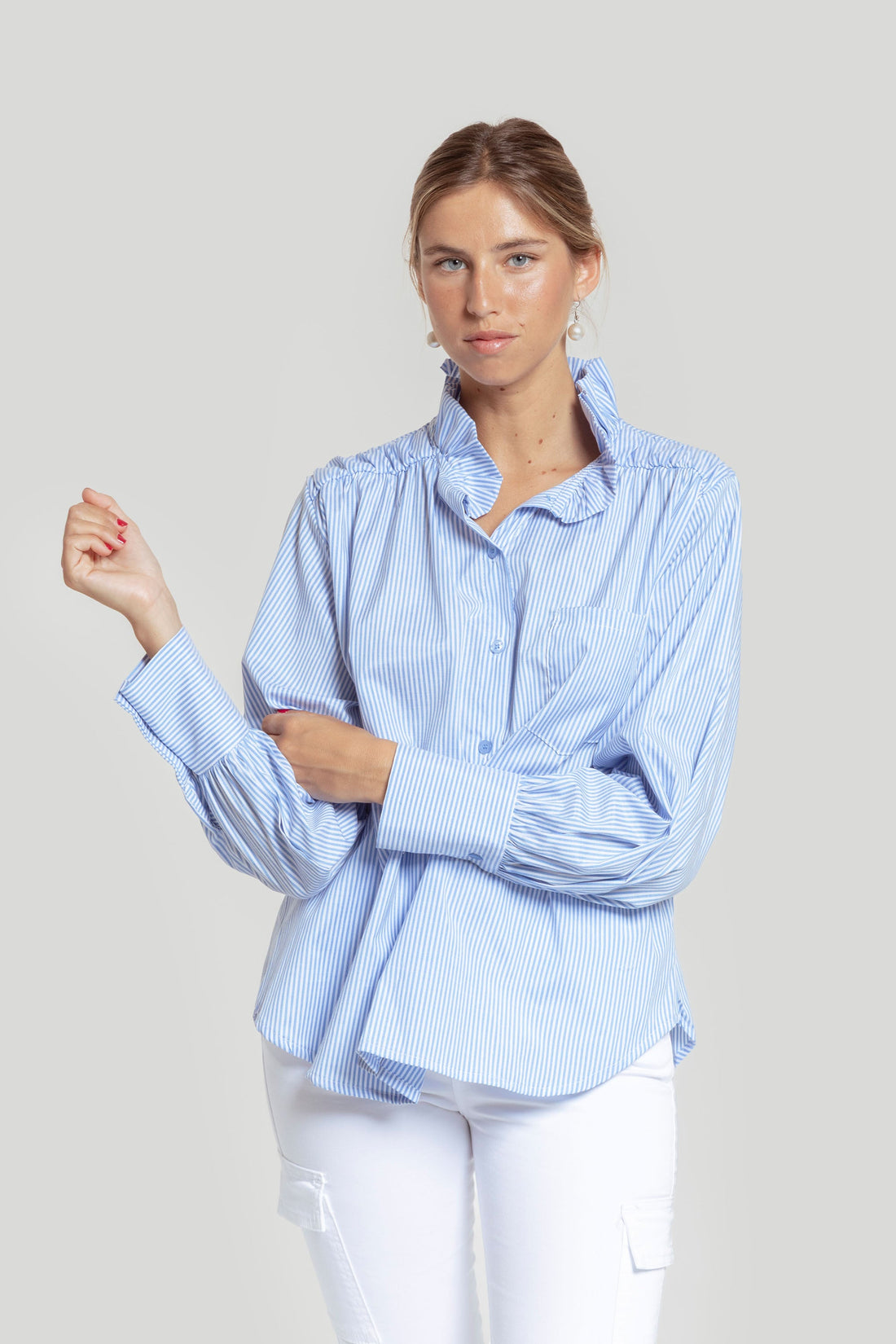 Camisa listrada com franjas SKU 0,31486