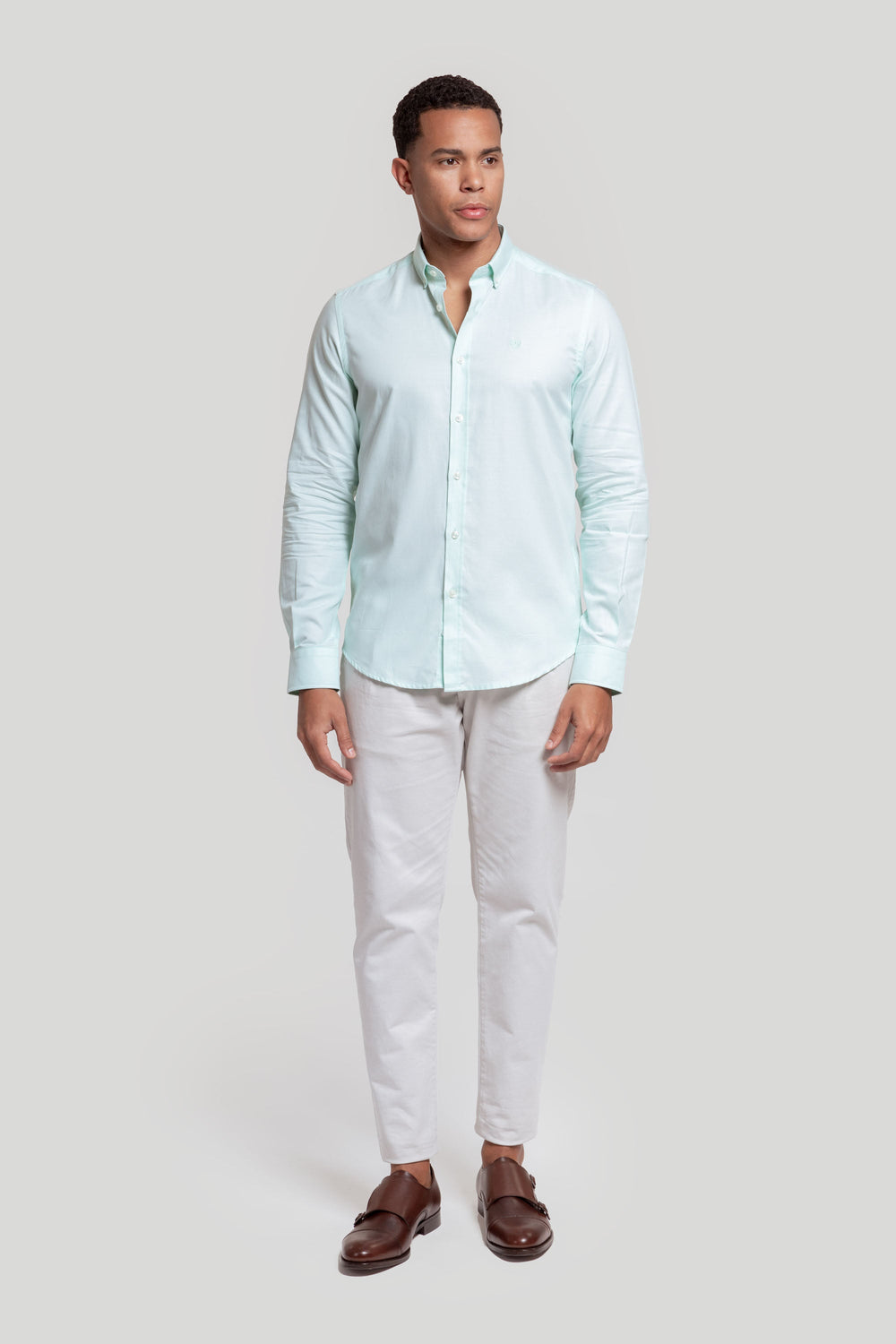Camisa Oxford Verde Agua SKU 0.29240