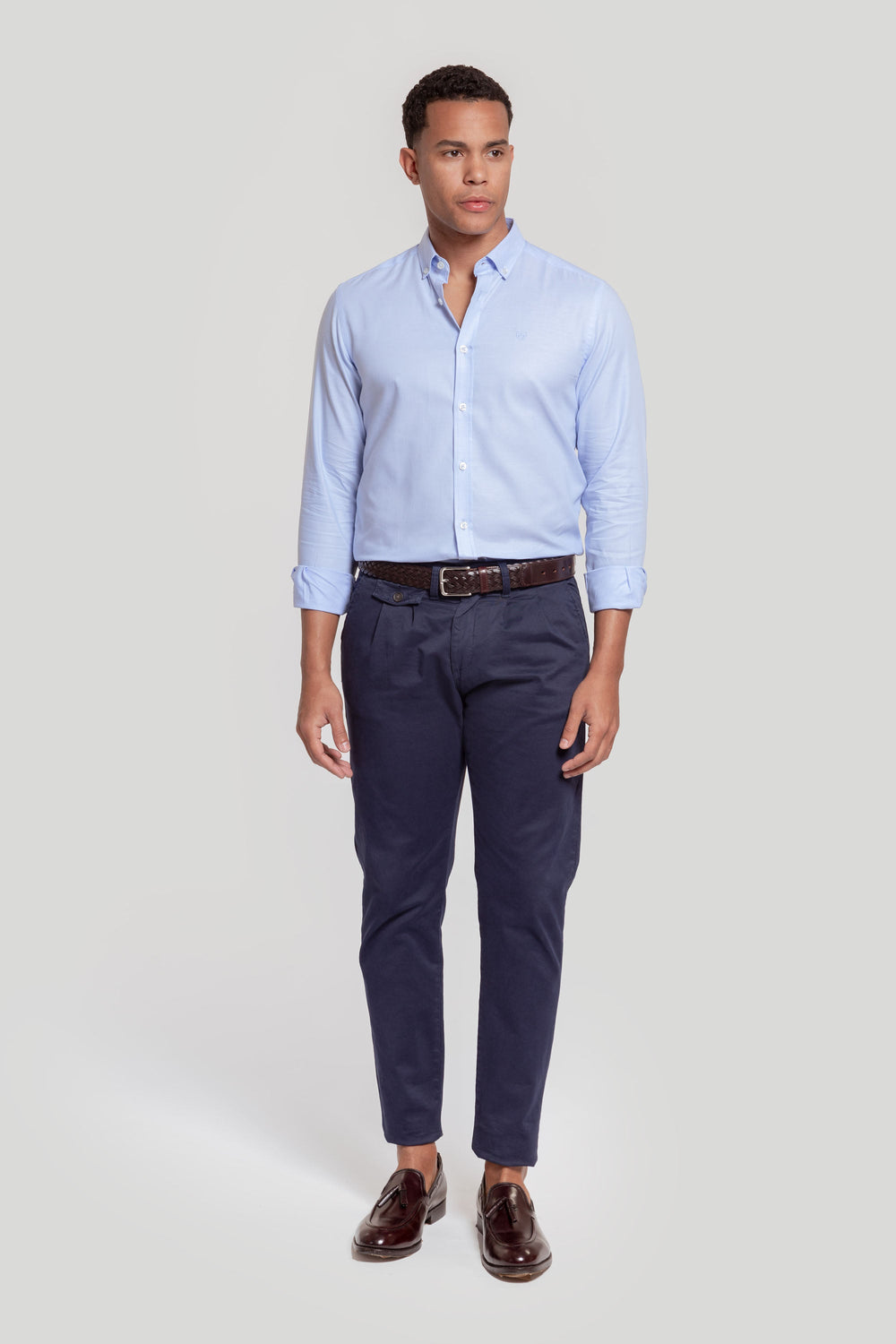CAMISA OXFORD CELESTE SKU 0.29240