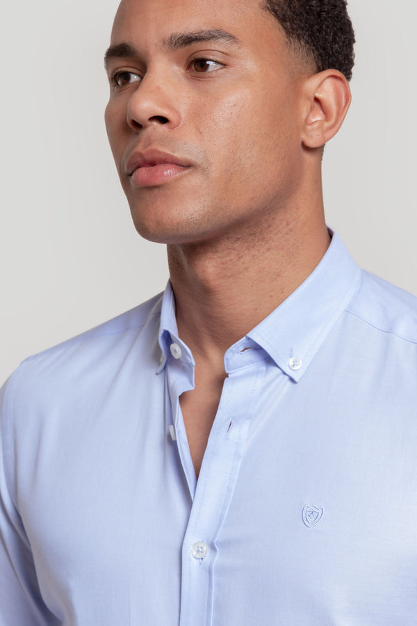 CAMISA OXFORD CELESTE SKU 0.29240