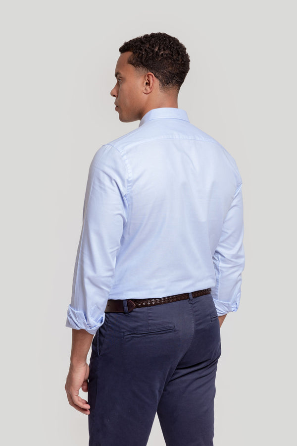 CAMISA OXFORD CELESTE SKU 0.29240