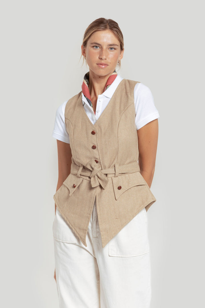 Colete Camel Herringbone SKU 0.31452