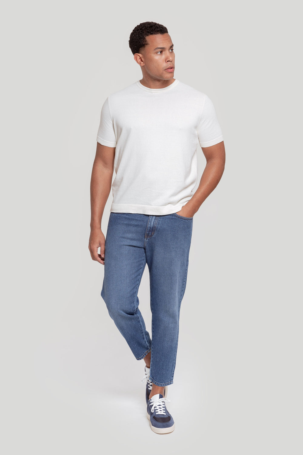 Camiseta de malha bege SKU 0.30818