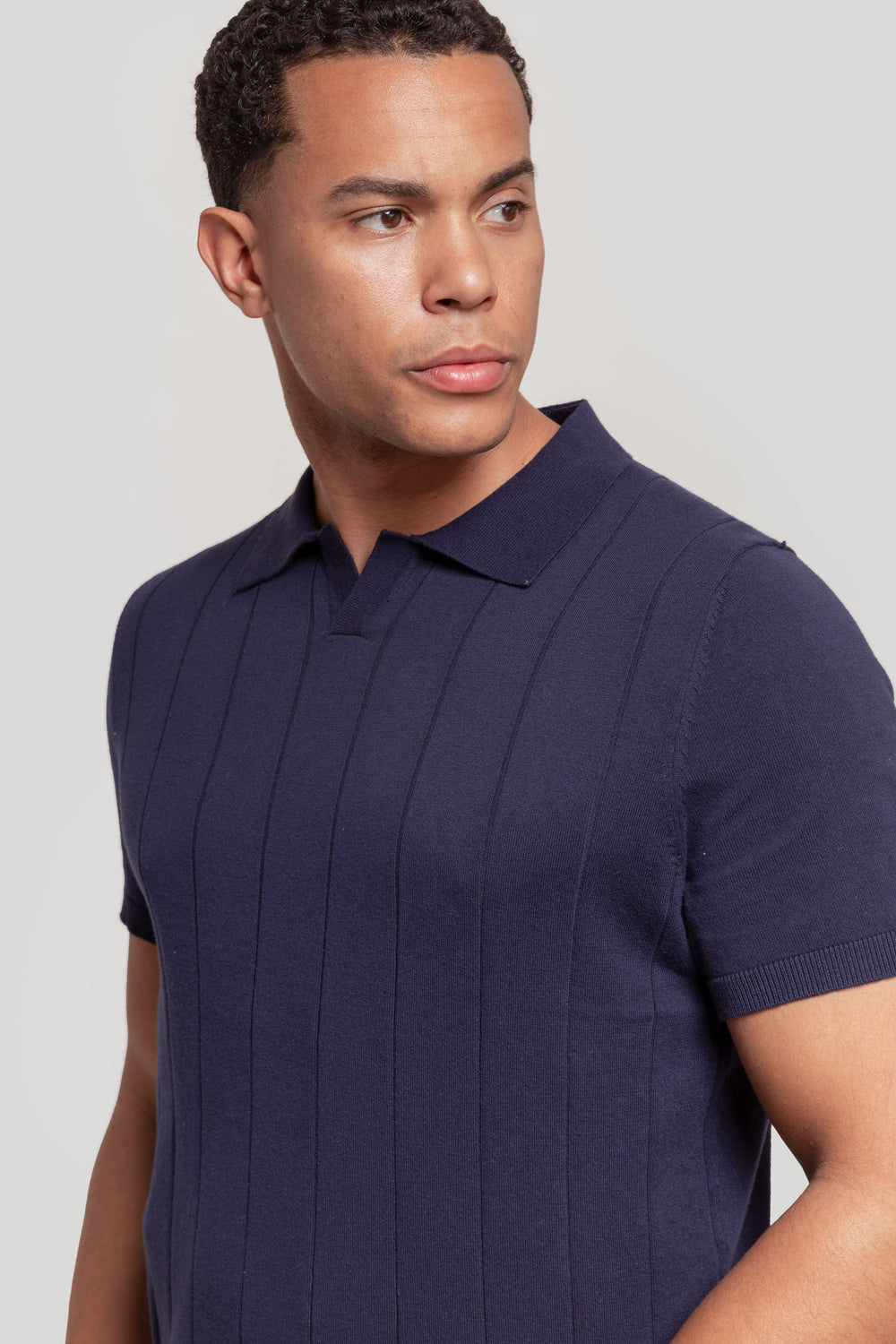 Polo Punto Raya Simulada Marino SKU 0.30822