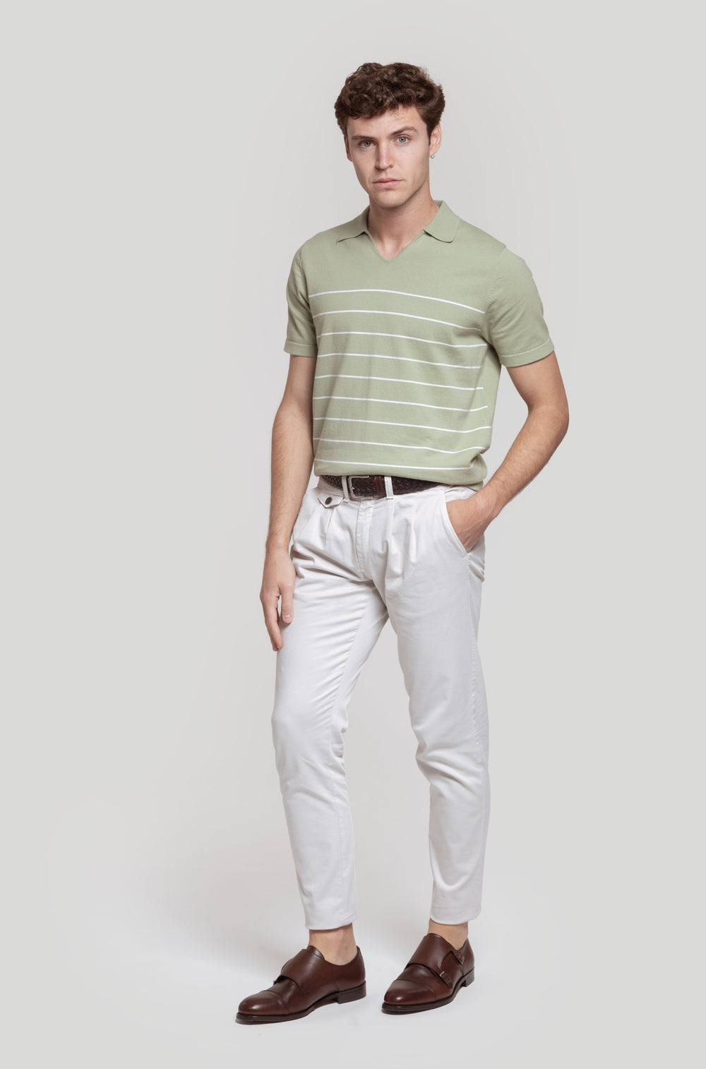 Polo Punto Raya Verde SKU 0.30819