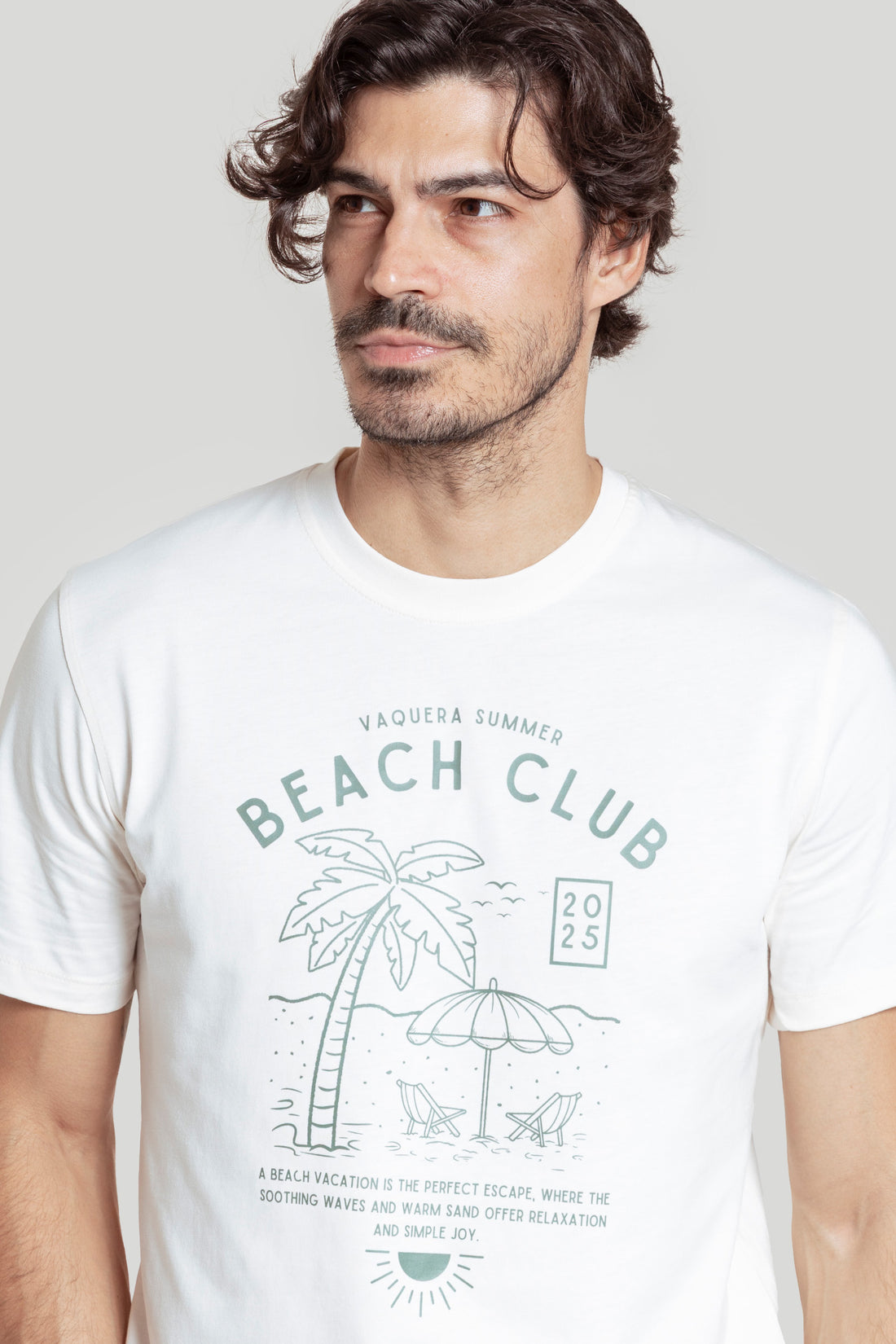 Camiseta Palmera Hueso SKU 0.31674