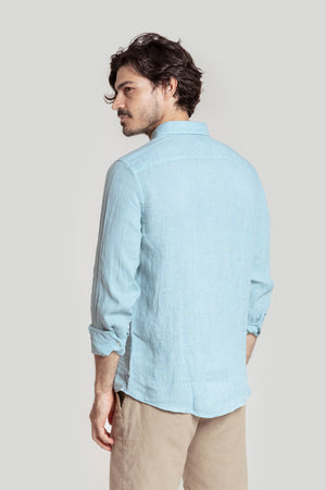 Camisa Lino Verde Agua SKU 0.31660