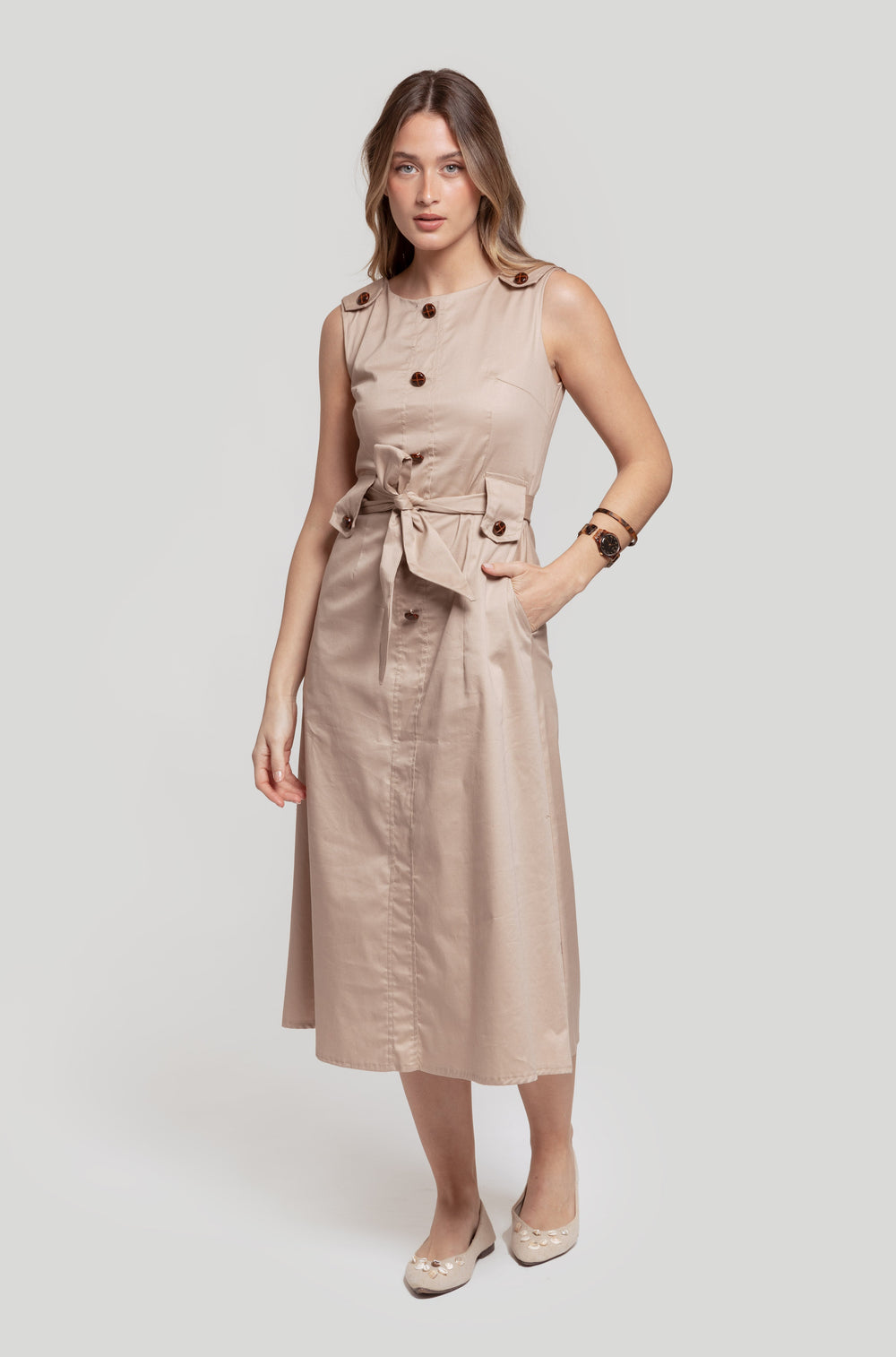 Vestido Rocio Camel SKU 0.30121
