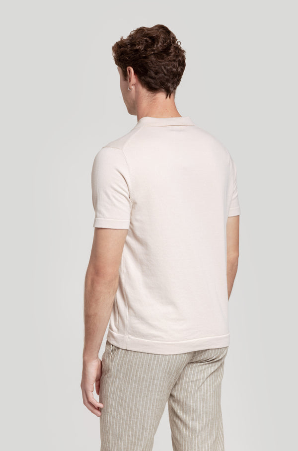 Polo Punto Cuello Beig SKU 0.30821