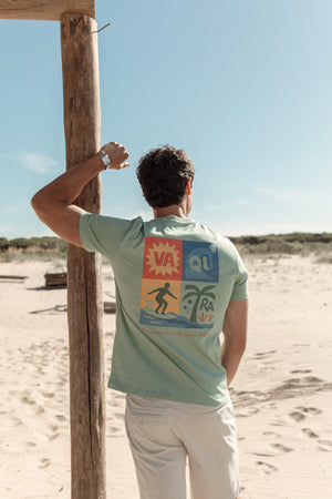 T-shirt Surf & Lifestyle Vert d'eau SKU 0.33704