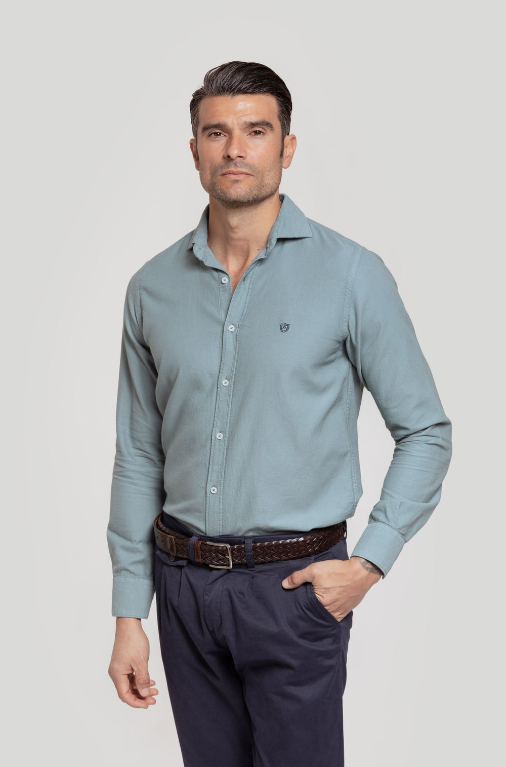 CAMISA MINI ESTRUCTURA VERDE SKU 0.29490
