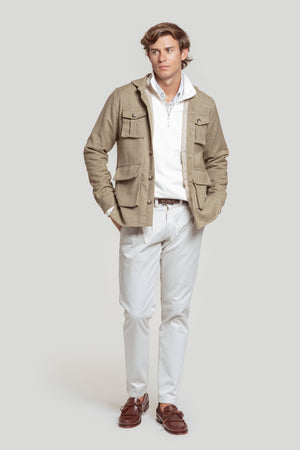 Parka Bolsillos Kaki SKU 0.31852
