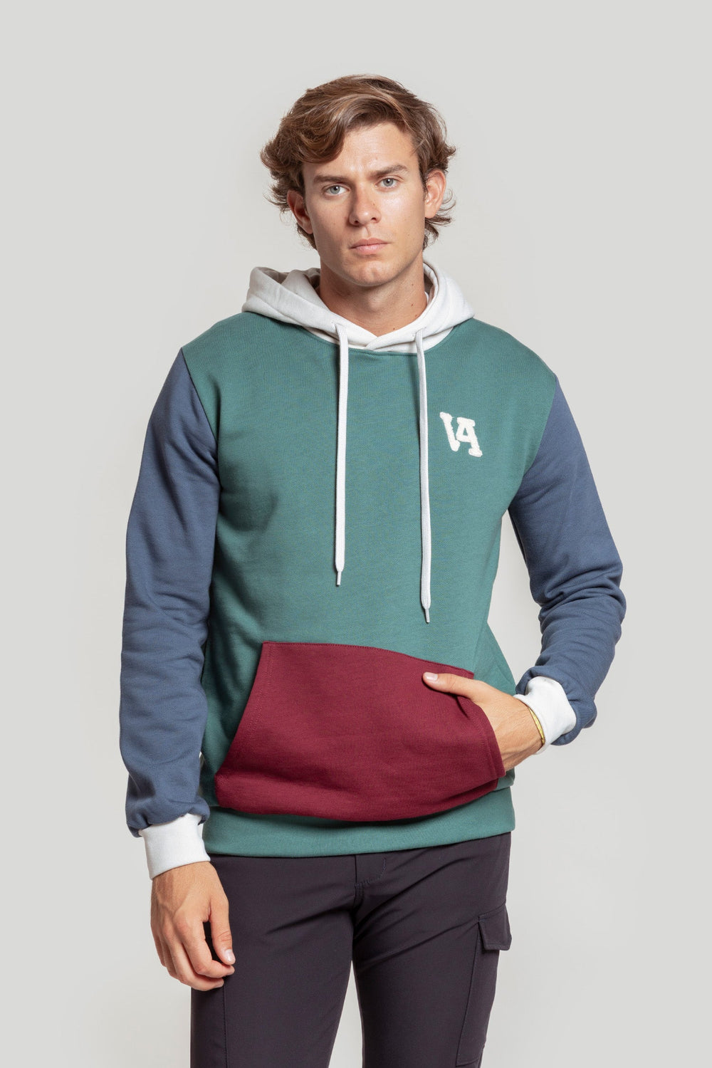 Sudadera VA Tricolor Menta  SKU 0.31992