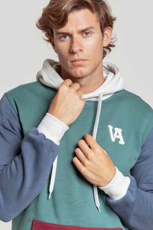 Sudadera VA Tricolor Menta  SKU 0.31992