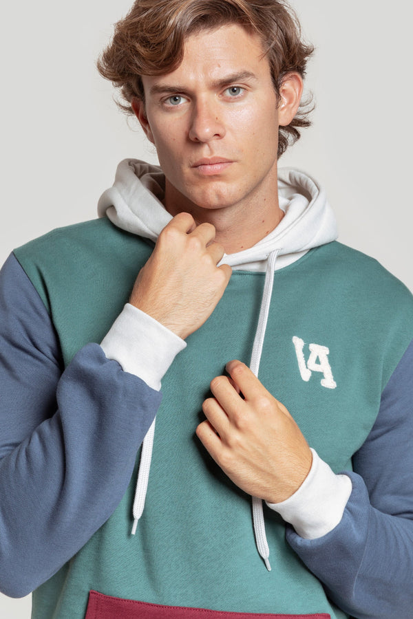Sudadera VA Tricolor Menta  SKU 0.31992