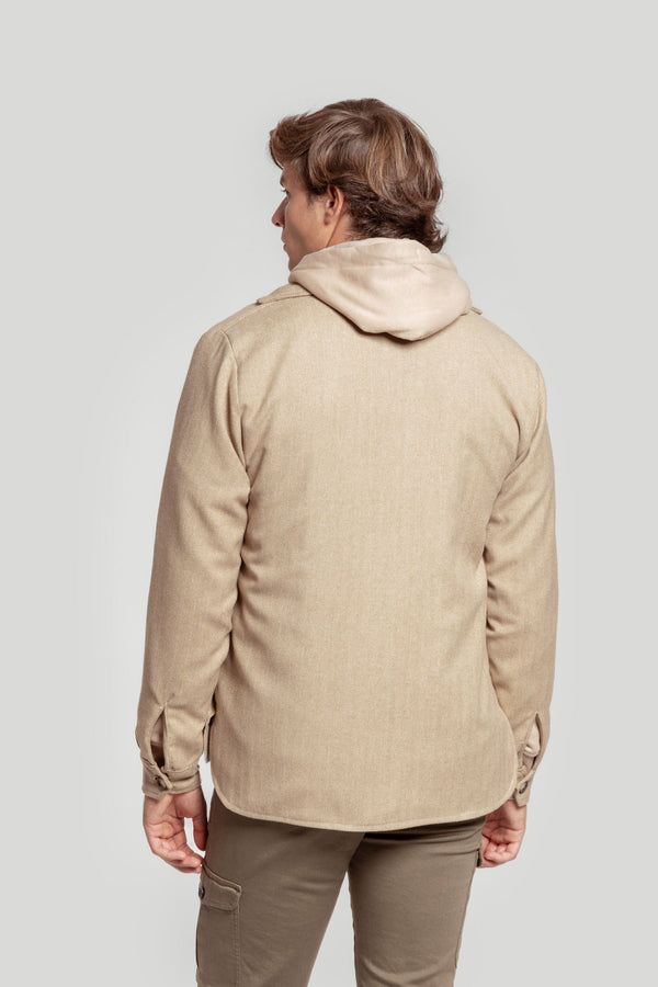 Parka Bolsillos Camel SKU 0.31852