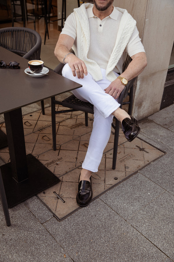 Pantalon blanc à cinq poches, référence 0.33327