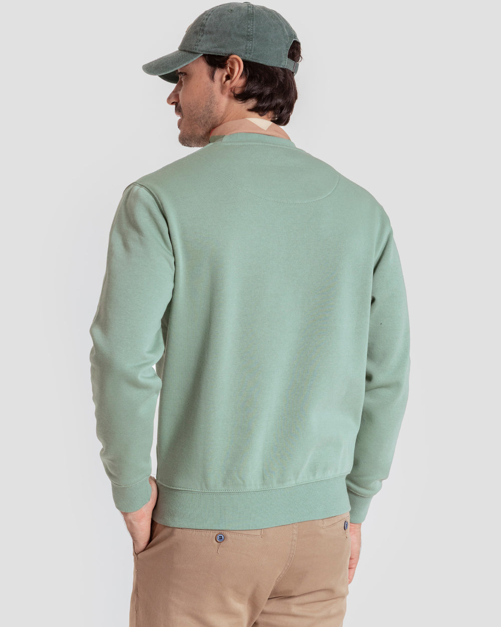 Sweat-shirt ethnique Va vert d'eau SKU 0.30053