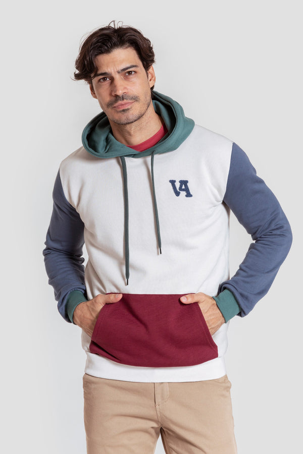 Sudadera Gorro Tricolor Blanco - Legado SKU 0.31995